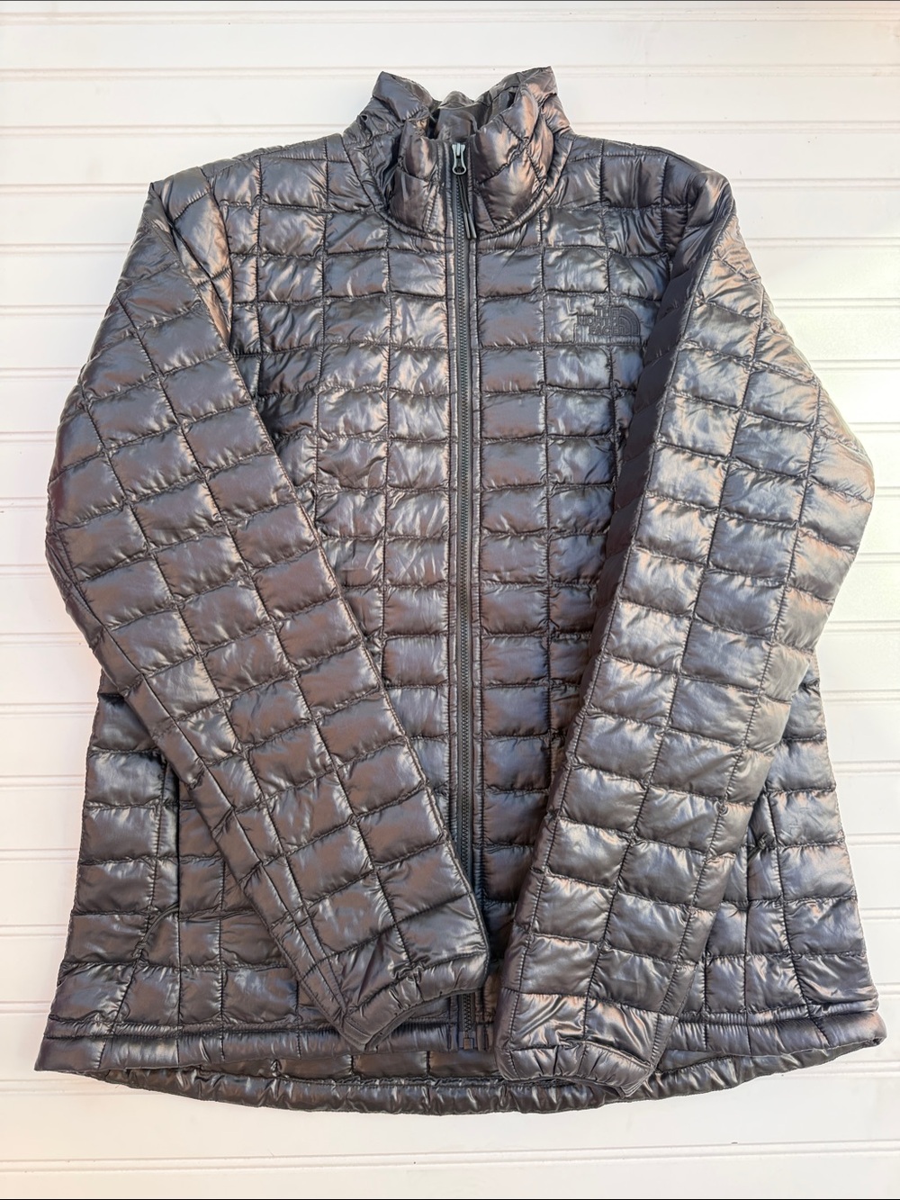 The North Face Women's Shiny Quilted Puffer Jacket - Black